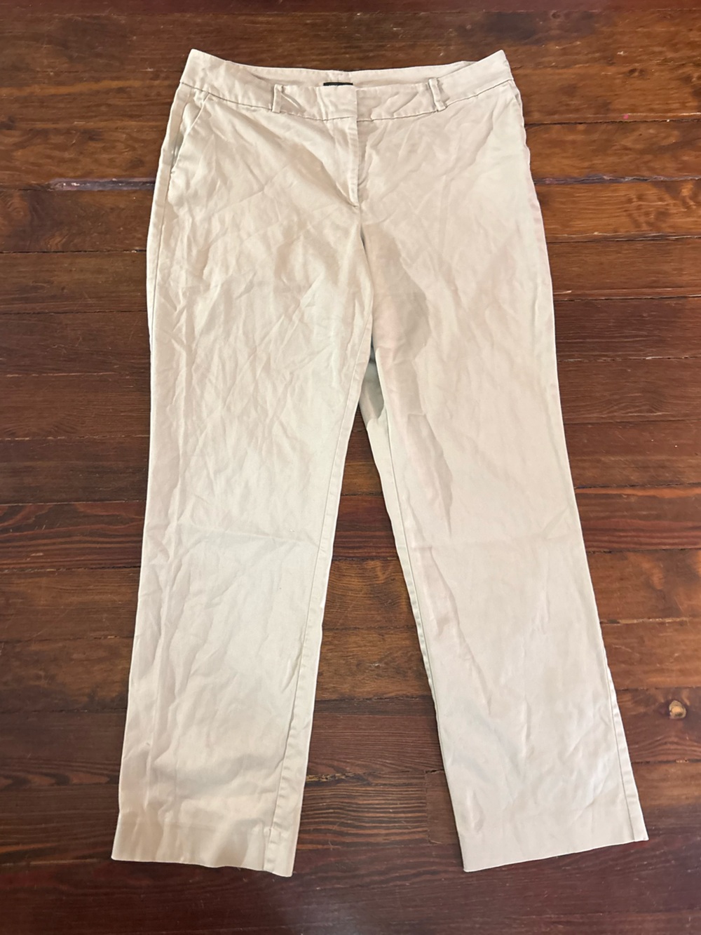 Ann Taylor tan khaki curvy trouser pants size 12
